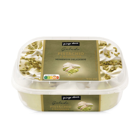 Gelado pistachio baunilha pingo doce 950ml