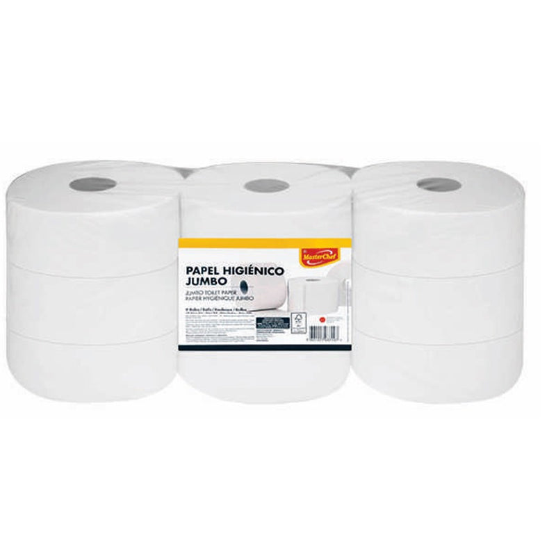 Papel higienico fs jumbo Masterchef 350m 9r
