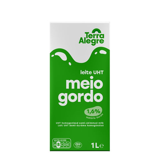 Leite meio gordo Terra Alegre 1lt