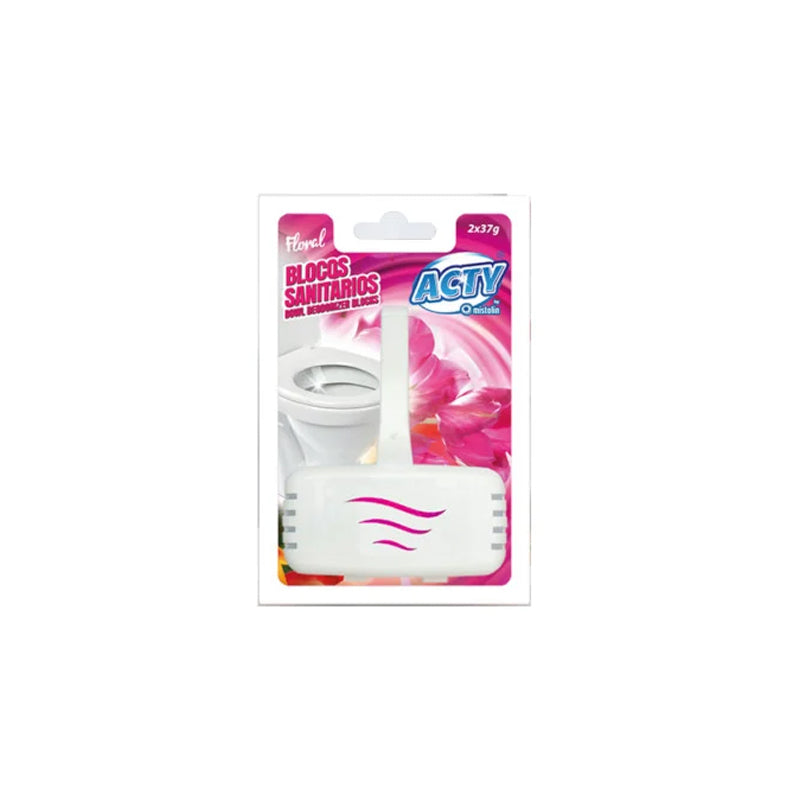 Bloco sanitário floral Acty 3x37g