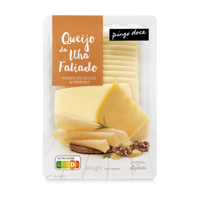 Queijo da ilha fatiado Pingo doce 200gr
