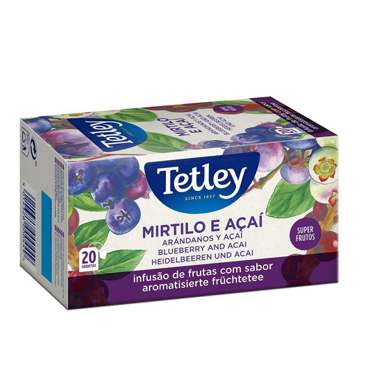 Cha sfru mirtilo e açai Tetley 20 saquetas
