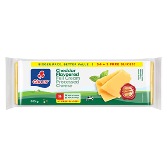 Queijo chedar fatiado Clover 950G