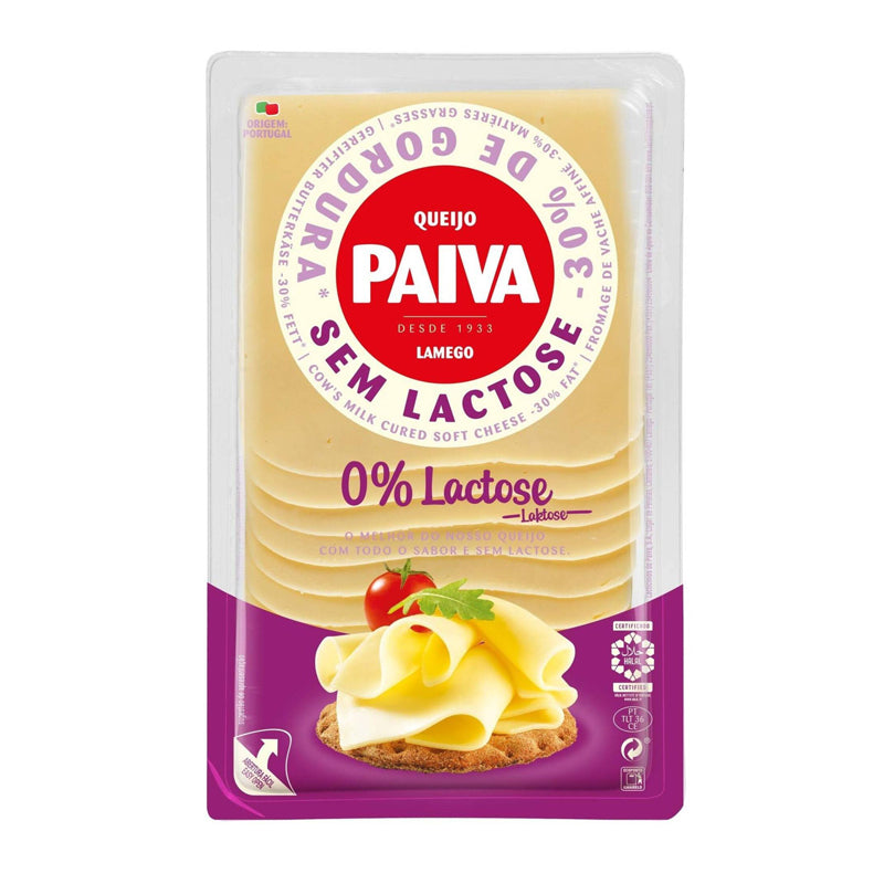 Queijo fatiado s/lactose Paiva 100GR
