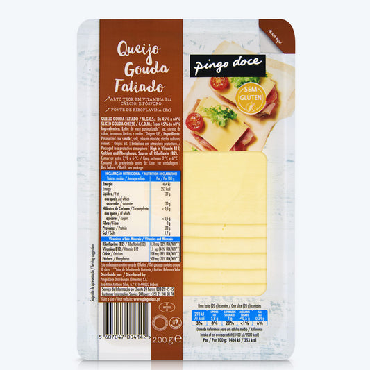 Queijo gouda 1000 dias cura Pingo doce 200G