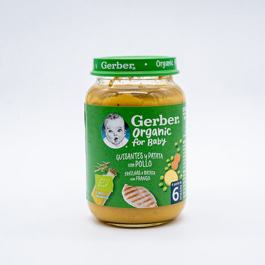 Refeição ervilha batata frango Gerber 190g