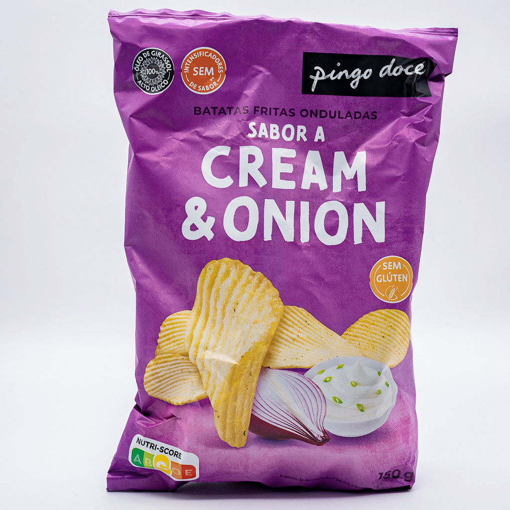 Batata frita cream & onion Pingo doce 150gr