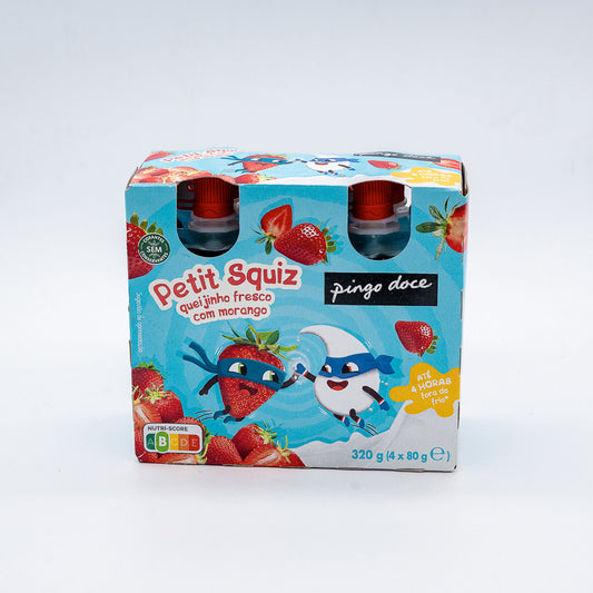 Petit squiz morango Pingo doce 4X80G