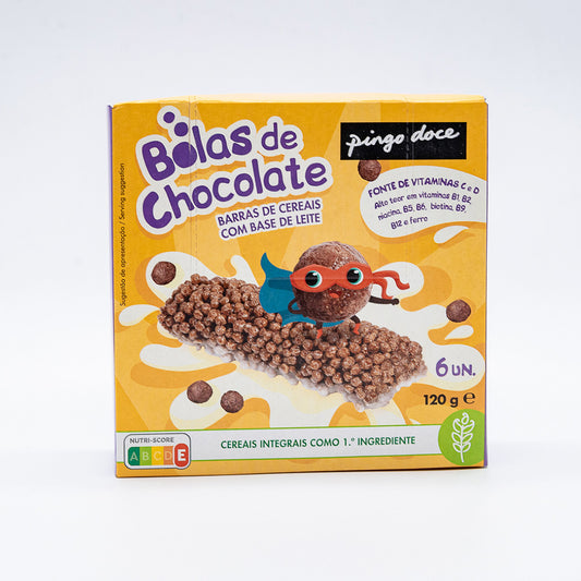 Barras chocobolas Pingo Doce 6*20g