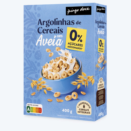 Cereais argolinhas aveia Pingo Doce 400g