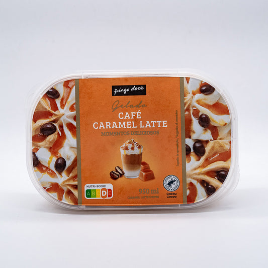GEelado cafe caramelo latte Pingo doce 950ML
