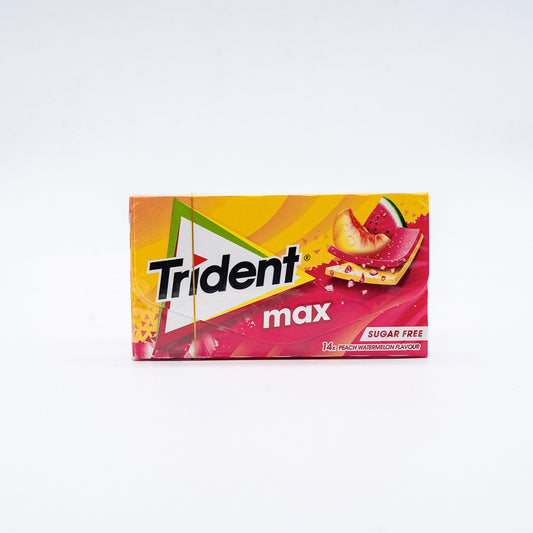 Pastilhas max melancia pessego Trident 27g