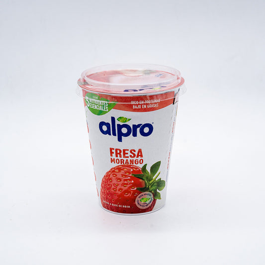 Iogurte vegetal soja morango Alpro 400G