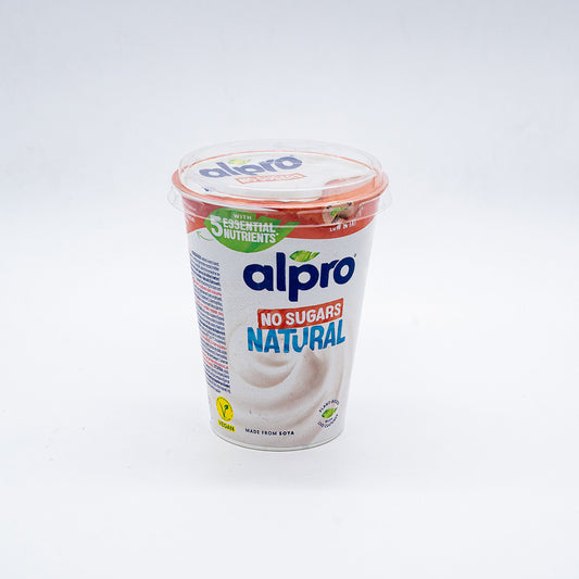 Iogurte vegetal soja natural sem açucar Alpro 400G