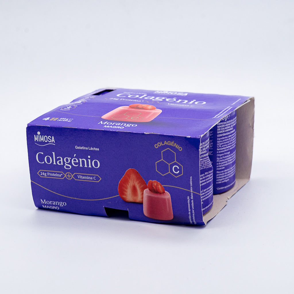 Gelatina morango Mimosa 4X120G