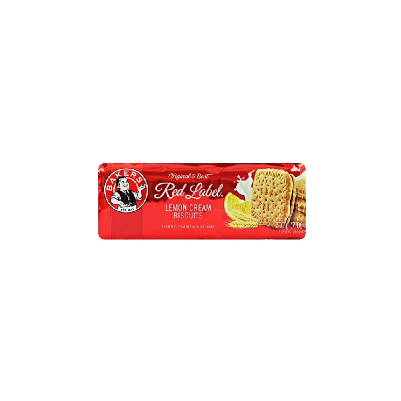 Bolacha creme limão Bakers 200g