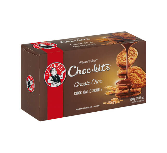 Bolacha chocolate original kits Bakers 200g