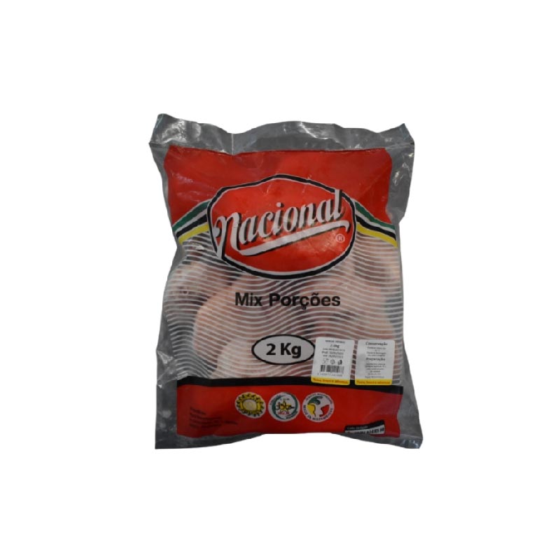 Mix porções de frango congelado Nacional 5kg