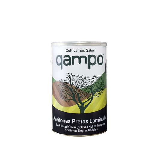 Azeitona preta laminada Qampo 2kg