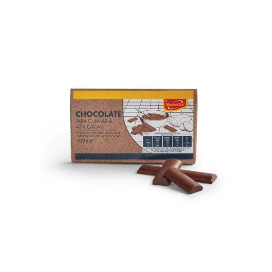 Chocolate culinária Masterchef 200g