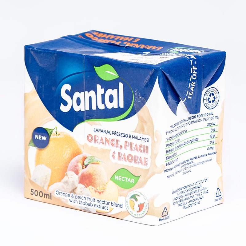 Santal laranja pessego e malambe 500ml